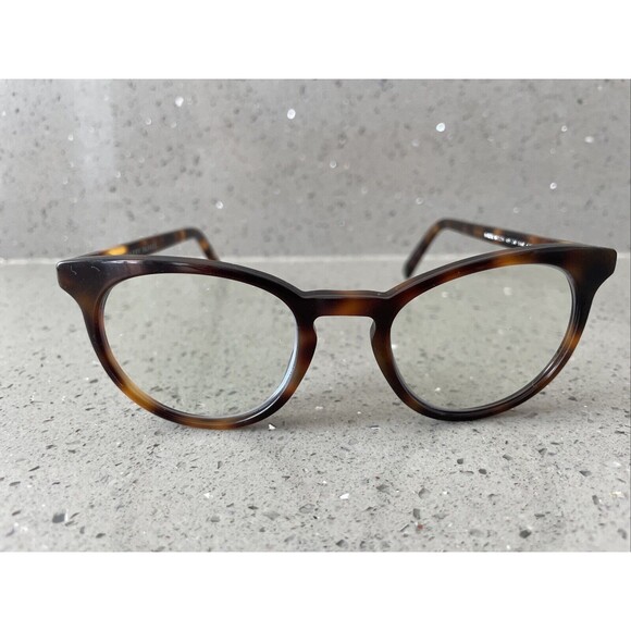 Warby Parker Sadie M 225 Round Eyeglasses Frames Only 49-20-140 Tortoise - Picture 1 of 10